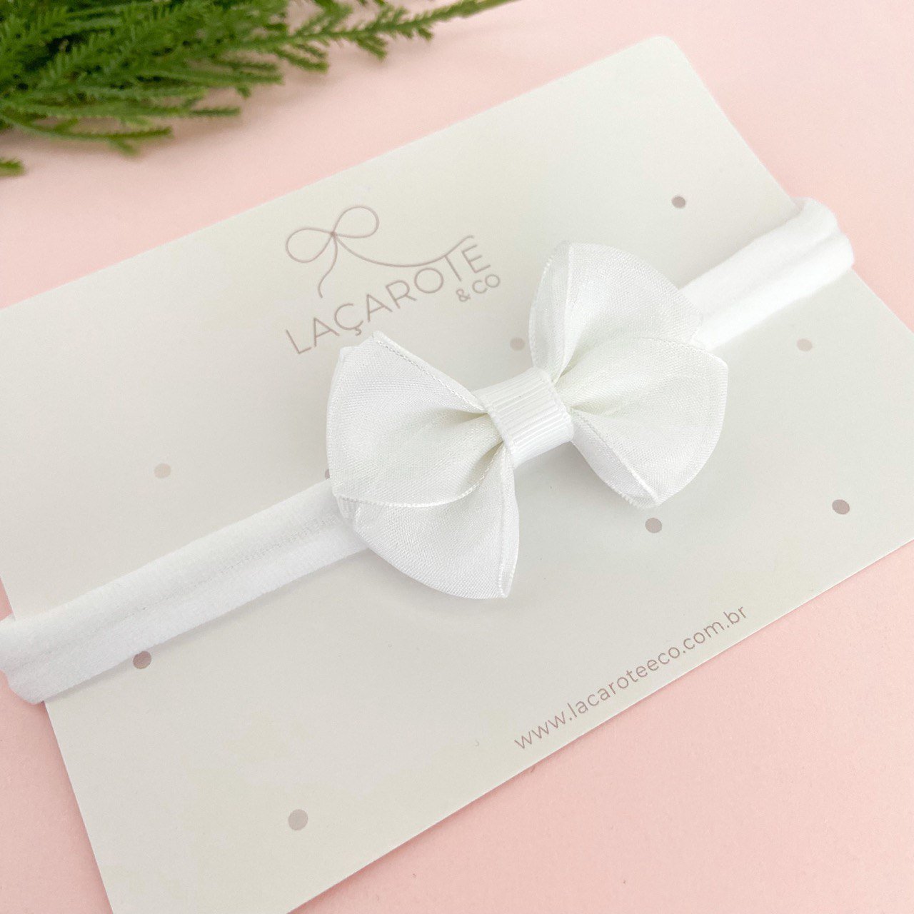 Laço Mari Organza P na Faixinha