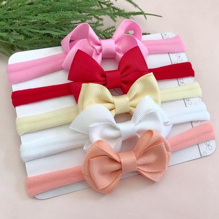 Kit de Laços Sortidos P na Faixinha- 5 Unidades