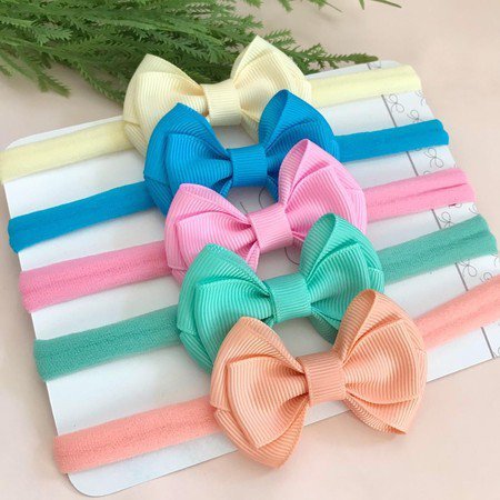 Kit de Laços Clara P na Faixinha- 5 Unidades