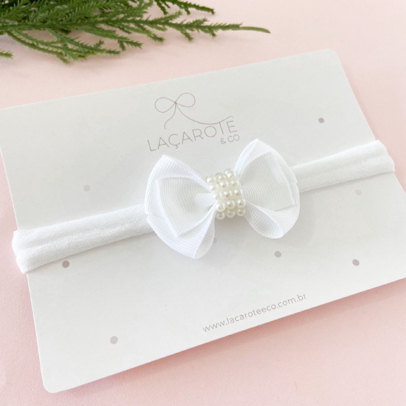Laço Clara Bordado P na Faixinha