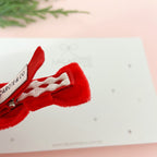 Laço Cora Veludo Mini na Presilha