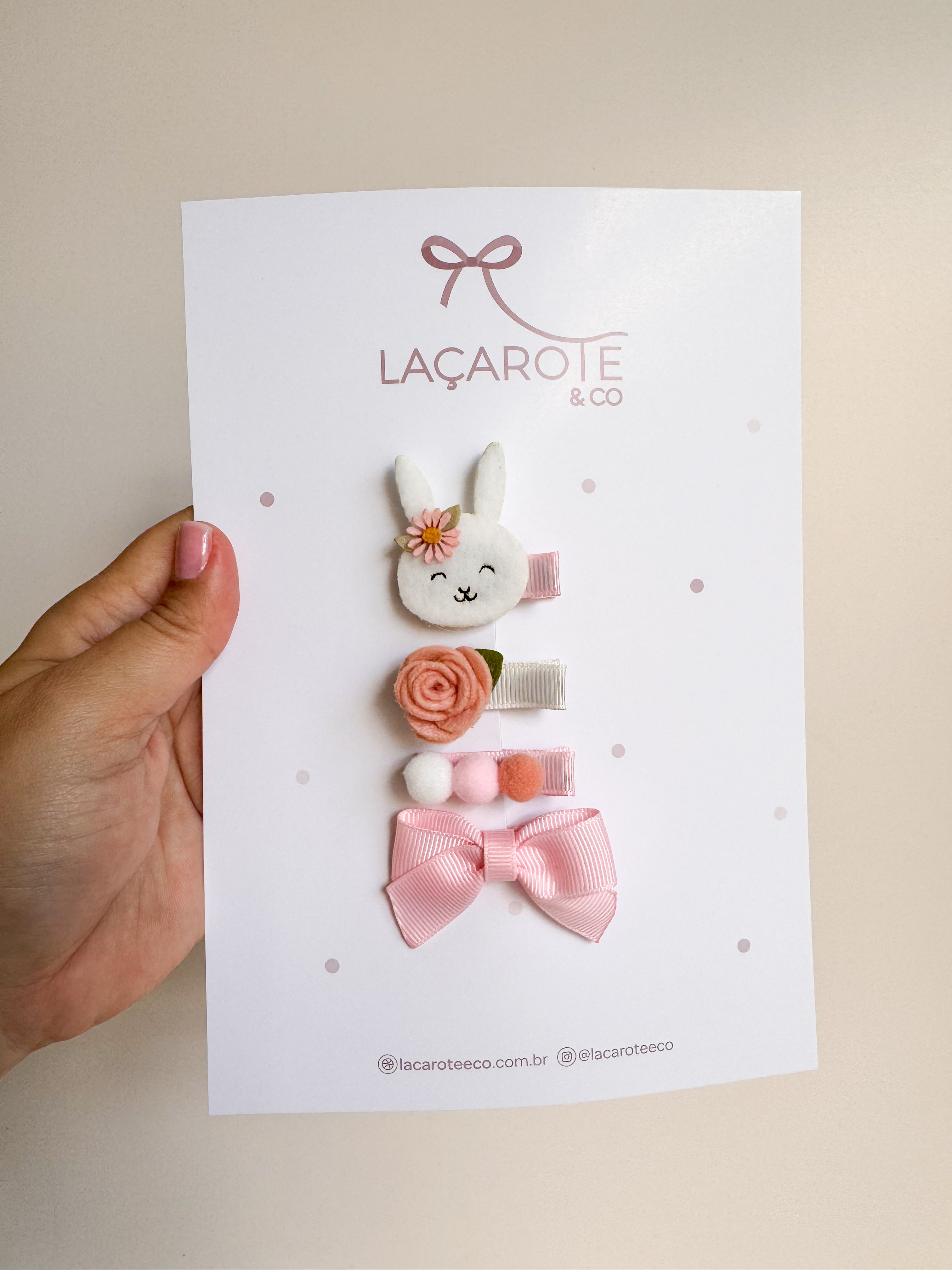 Kit Coelhinha - Coleção Jardim de Páscoa