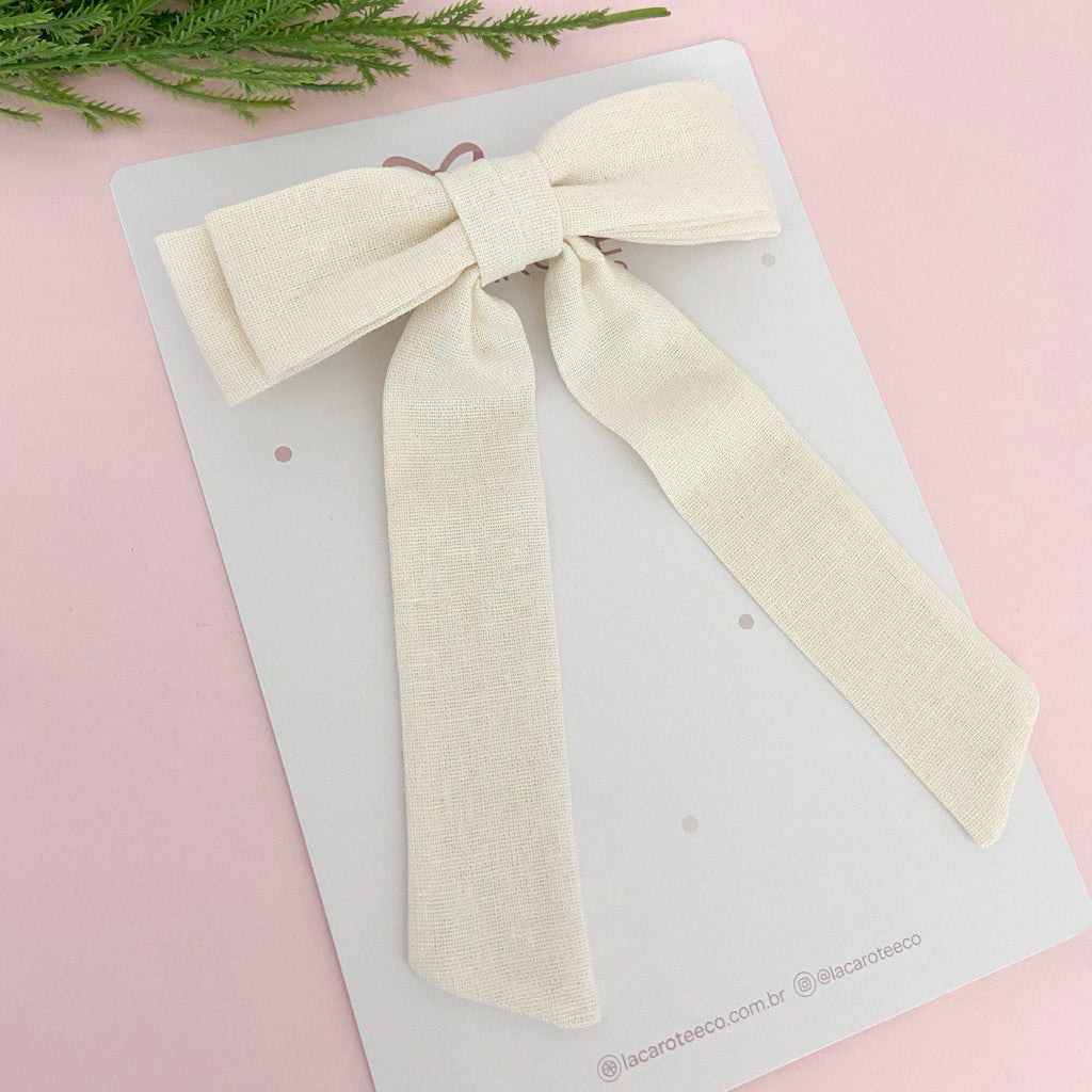 Laçarote em Linho na Presilha Francesa