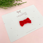 Laço Aurora Veludo Mini Veludo na Presilha