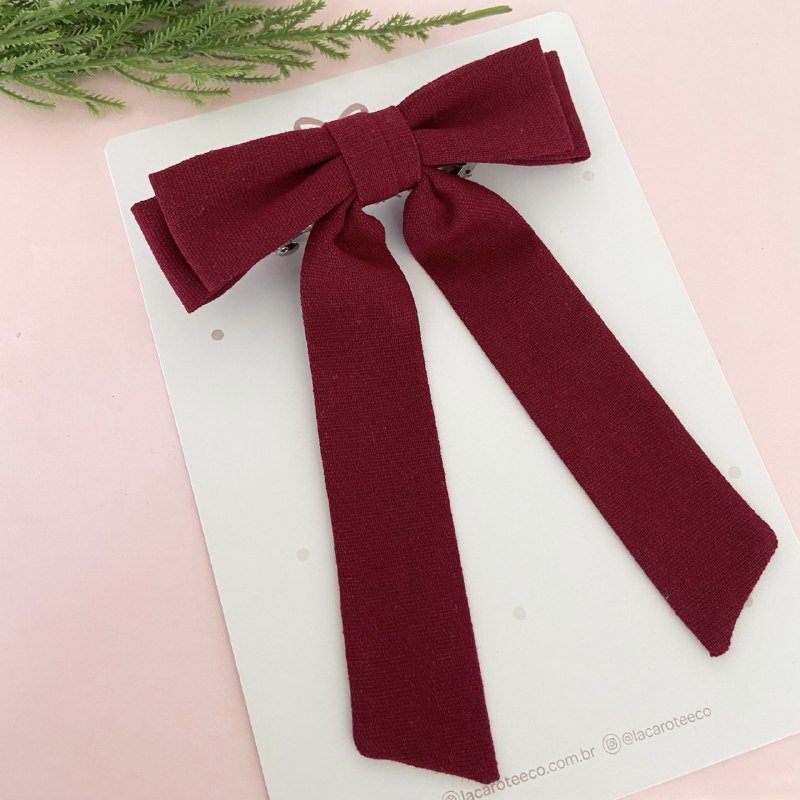 Laçarote em Linho na Presilha Francesa