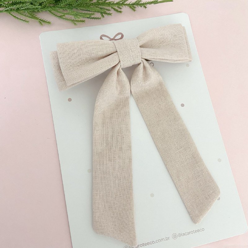 Laçarote em Linho na Presilha Francesa