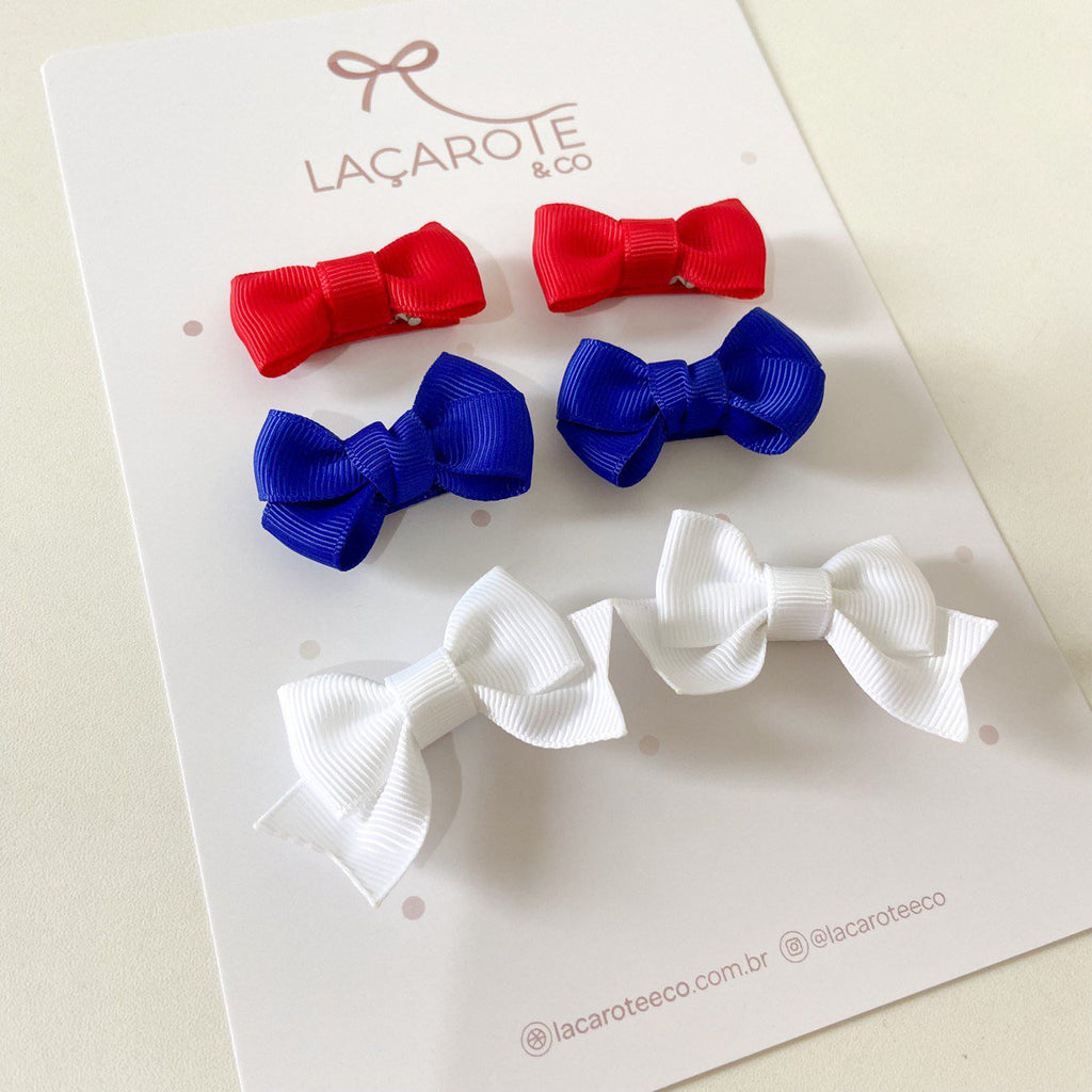 Kit de Laços Mini na Presilha- (Personalize as Cores)