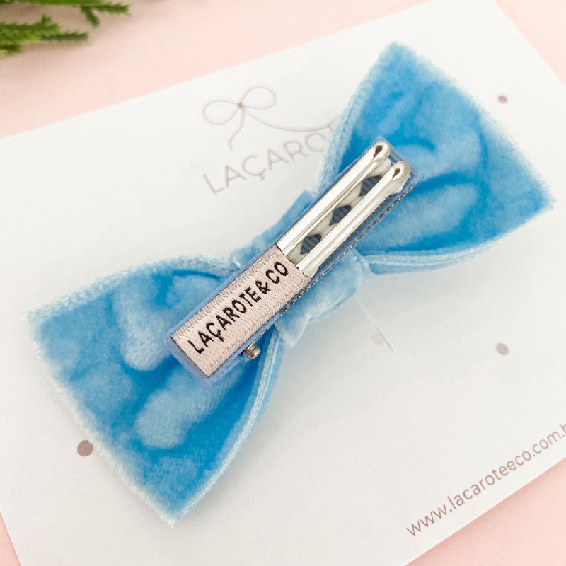 Laço Júlia Veludo M na Presilha