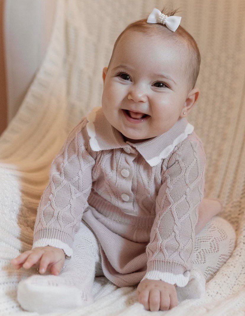 Laço Júlia Bordado Mini na Presilha