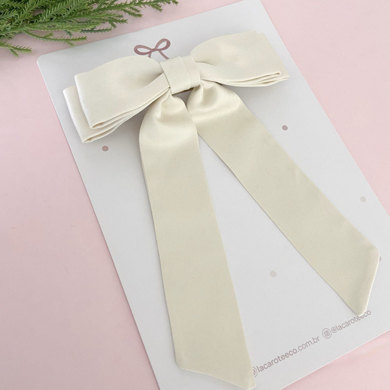 Laçarote Acetinado G na Presilha Francesa