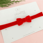 Laço Cora Mini Veludo na Faixinha