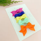 Kit de Laços Sortidos Mini na Presilha- 5 Unidades