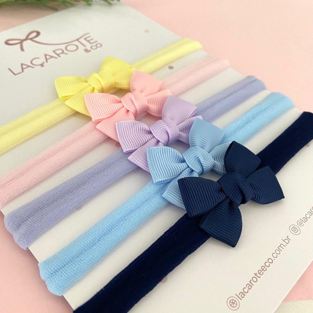 Kit de Laços Helo Mini na Faixinha- 5 Unidades