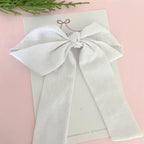 Big Laço Heloisa em Linho G na Presilha Francesa