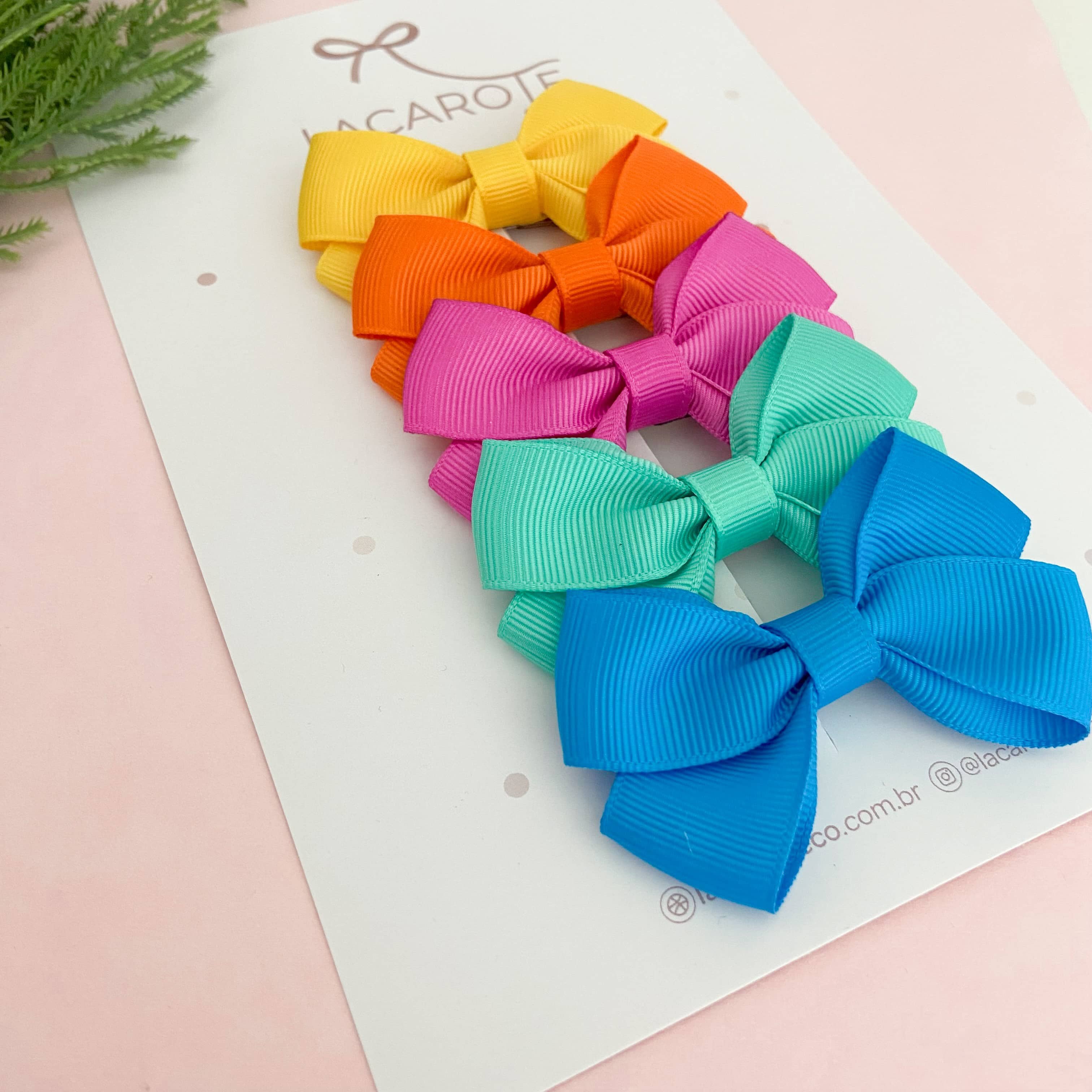 Kit de Laços Mari M na Presilha- 5 Unidades