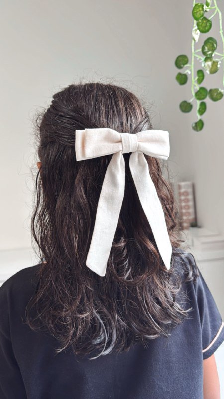 Laçarote em Linho na Presilha Francesa