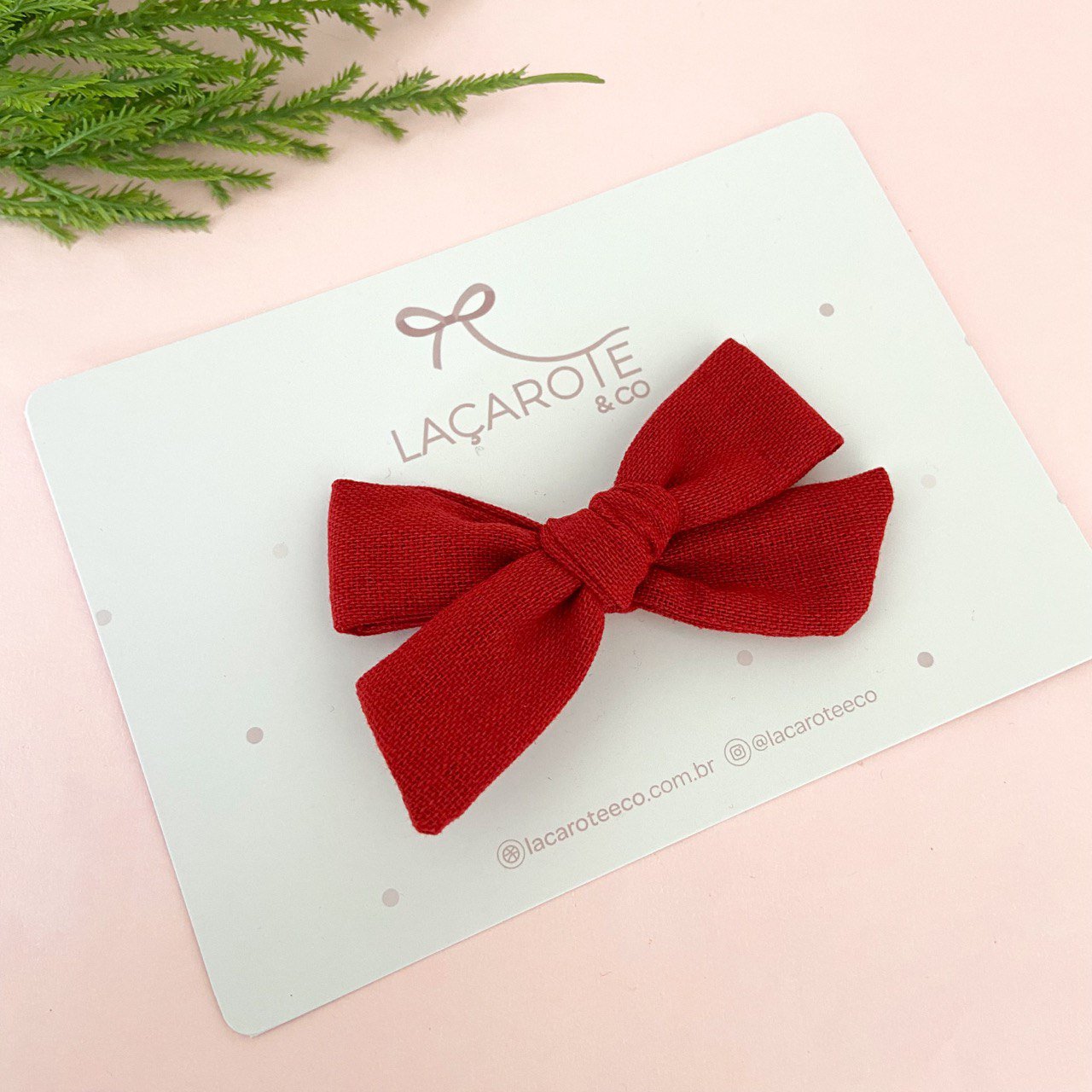 Laço Maria Linho M na Presilha