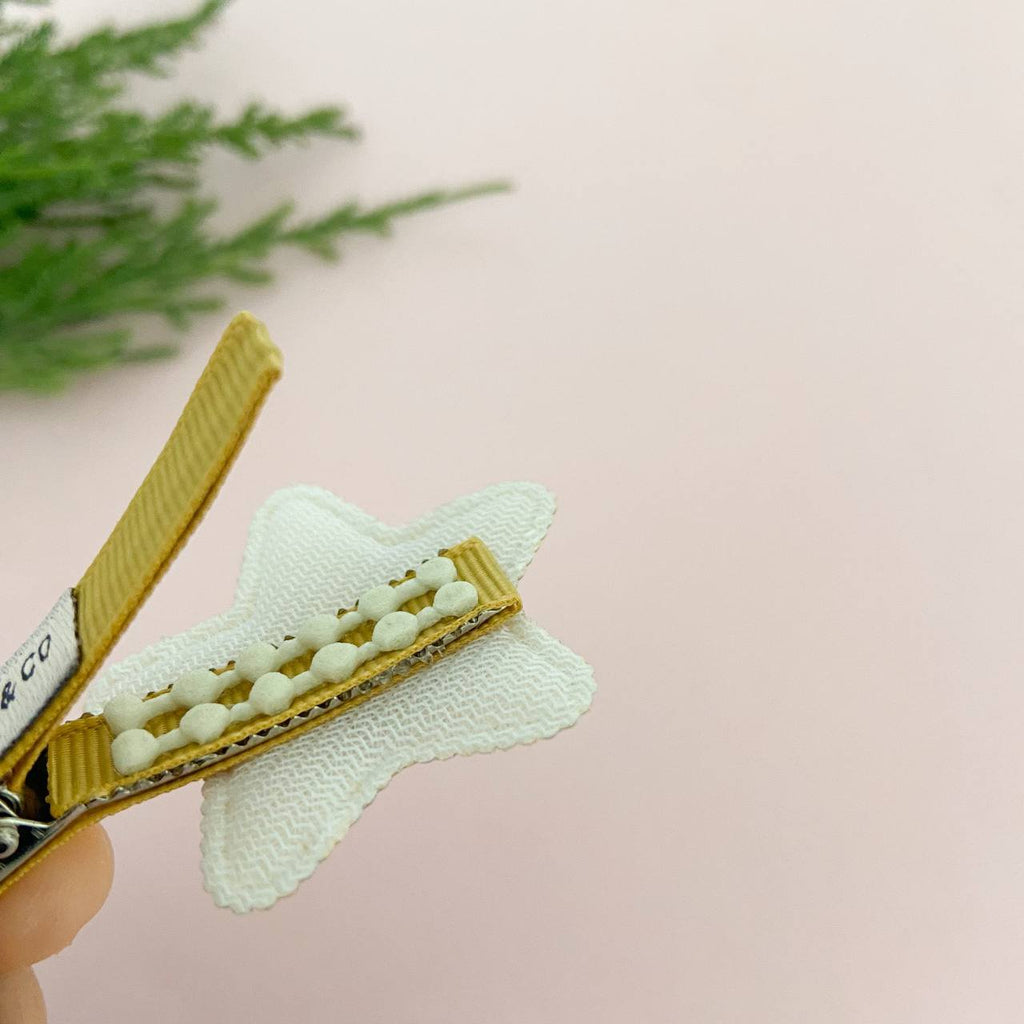 Dupla Clips Estrelas Douradas P Presilha