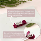 Laço Aurora Veludo Mini Veludo na Presilha