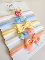 Kit de Laços Candy na Faixinha- 5 Unidades (Cores da Foto)