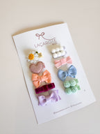 Kit de Laços Doce Espera Mini na Presilha- 11 Unidades (Cores da Foto)