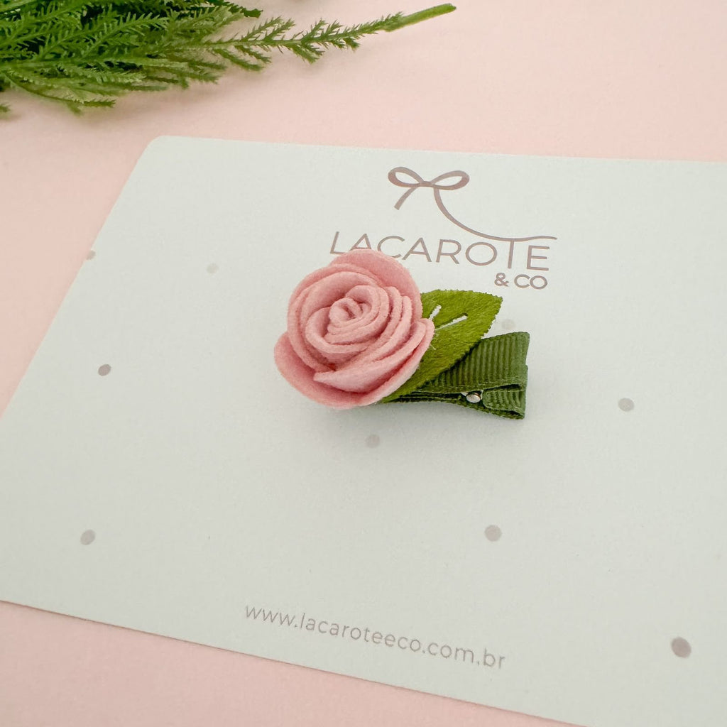 Clips Flor Olivia Mini na Presilha