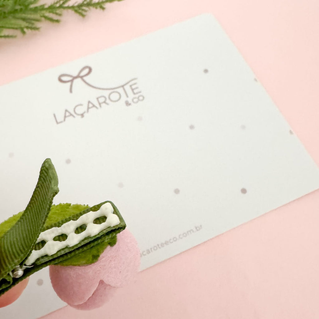 Clips Flor Olivia Mini na Presilha