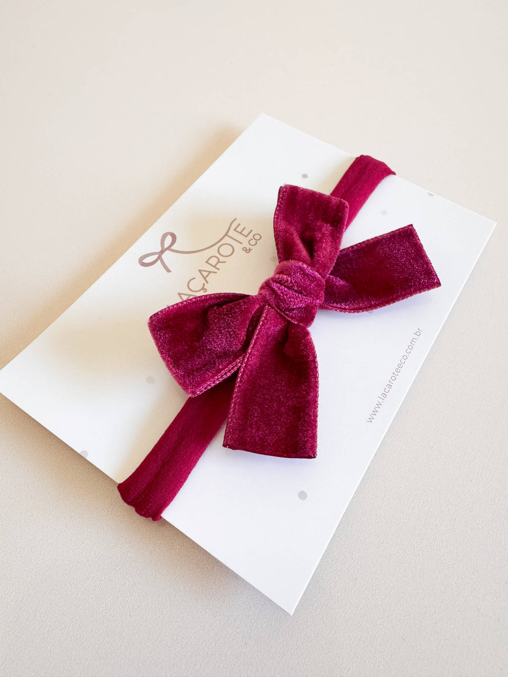 Laço Nina Veludo M na Faixinha