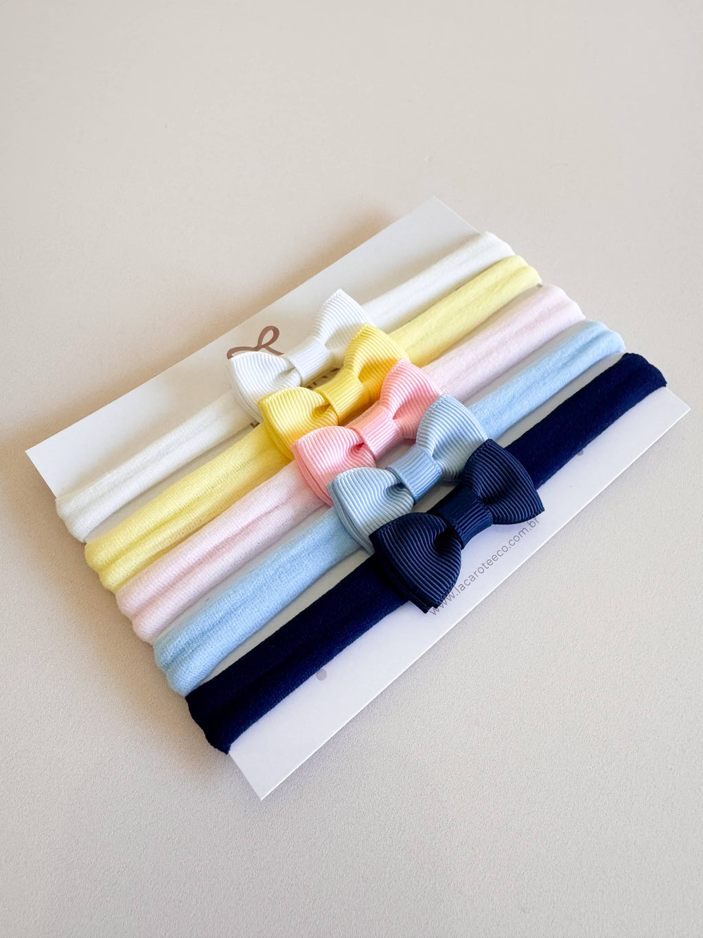 Kit de Laços Bia Mini na Faixinha- 5 Unidades