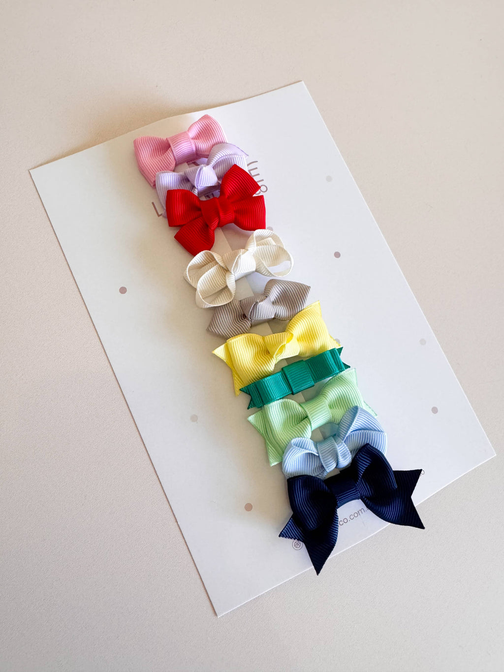 Kit de Laços Sortidos Mini na presilha- 10 Unidades